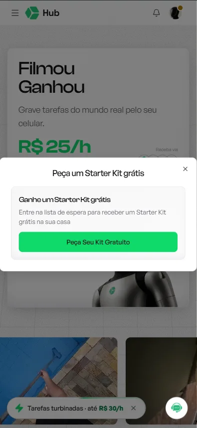 Resumo dos 3 passos do kit