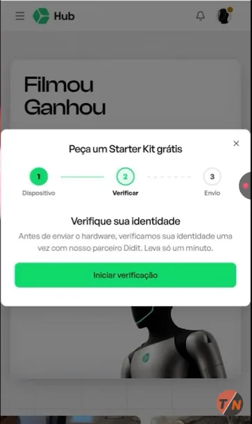 Modelo de aparelho detectado