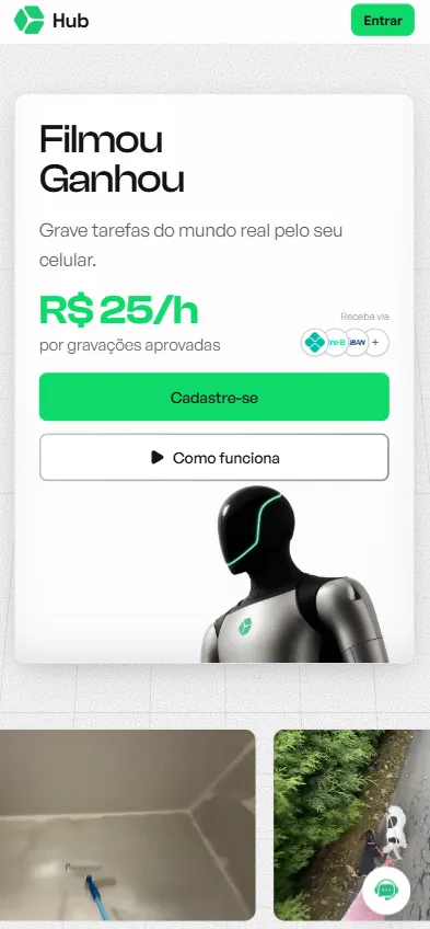 Botão Explorar o Hub